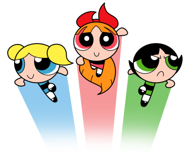 Powerpuff Girls & Mickey Mouse dans Animated Delight, filles de dessin animé transparent png