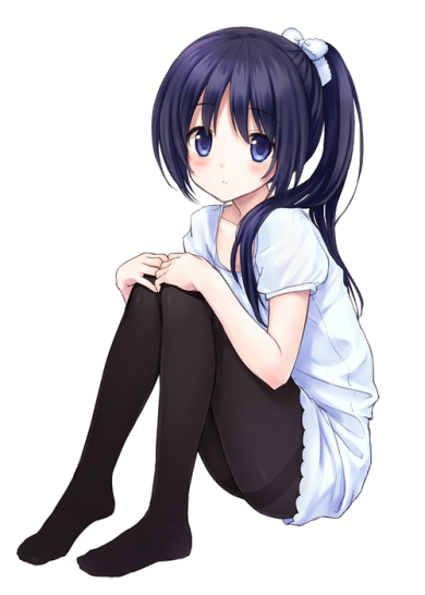 Anime Girl Chibi, Anime Girl, illustration de fille aux cheveux bleus, cheveux noirs, dessins animés png