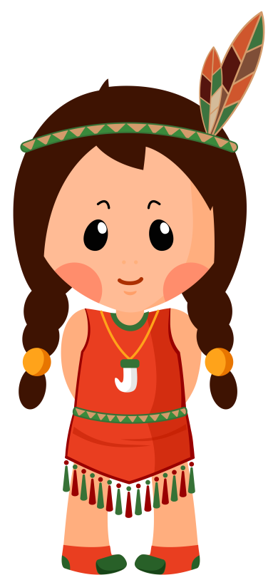 Native American Girl: Représentation animée de la culture autochtone Clipart, enfant, aliments, tout-petit png