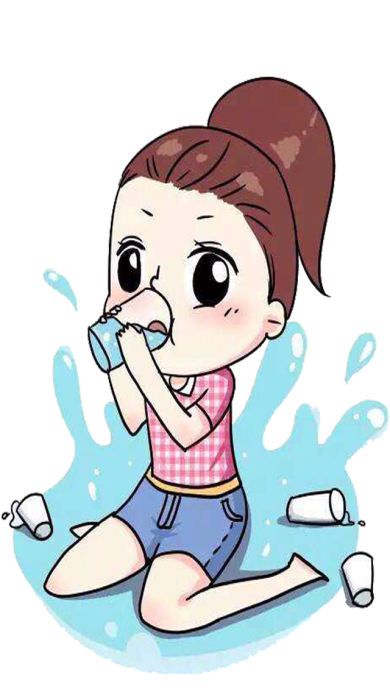 Download The little girl drinks water, anime girl, comics, child, fashion Girl png