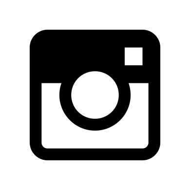 Icône Instagram rectangle noir avec illustration d'objectif de caméra png