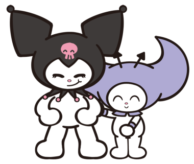 Kuromi and my melody character together png