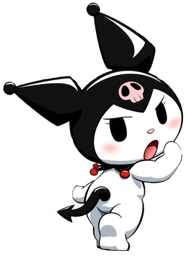 Kuromi png, sanrio png, emotions png