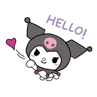 Hello Kitty My Melody Kuromi, bonjour, violet png