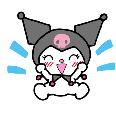 Happy Kuromi png character, sanrio png