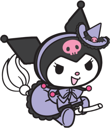 Dessin animé Kuromi comme une abeille png