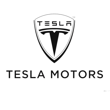Logo de bouclier de moteurs Tesla, logo de marque tesla argenté png