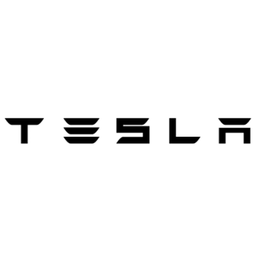 Logo de voiture Tesla noir, logo tesla transparent png