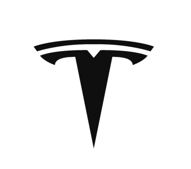 Logo Tesla T noir, icône T, logo T png