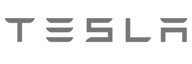 Logo de texte de moteurs Tesla, logo de haute qualité png
