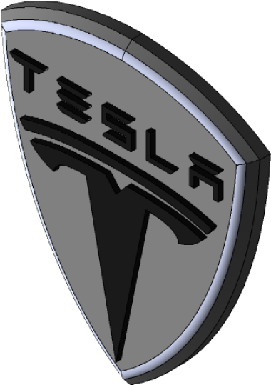 Tesla trademark logo shield vector png