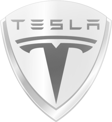 Tesla motors brand logo shield icon png