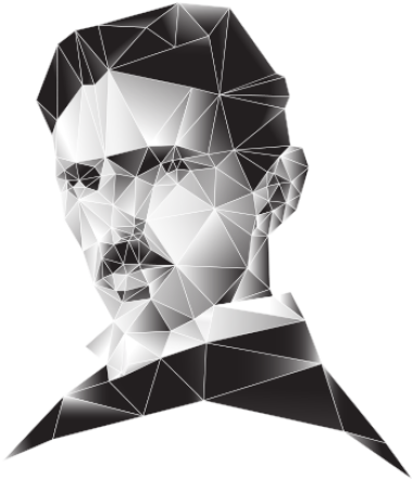 Download Nikola Tesla Portrait vector png