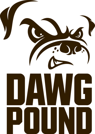 Logo texte Dawg Pound de Cleveland Browns png