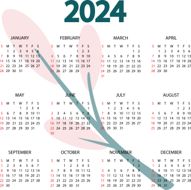 2024 calendar, png