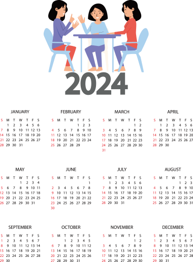 Calendar 2024 png