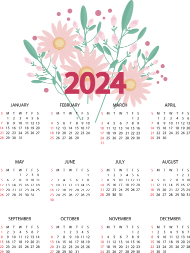 Calendario 2024, png
