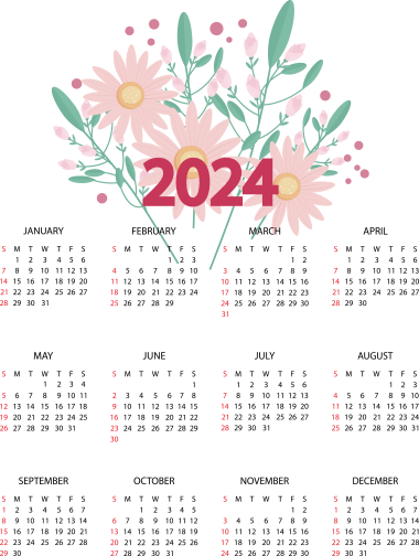 Calendrier 2024, png