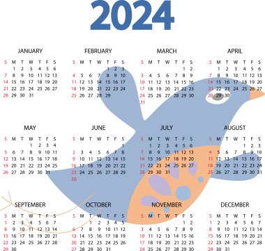 Calendario 2024, png
