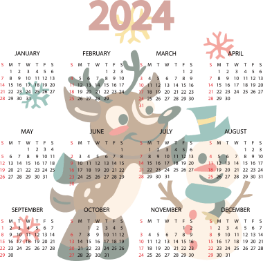 2024 calendar, png