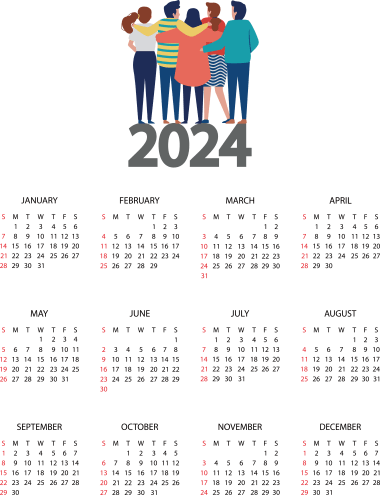 Calendrier 2024, png