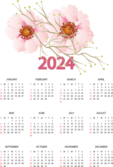 Calendrier 2024, png