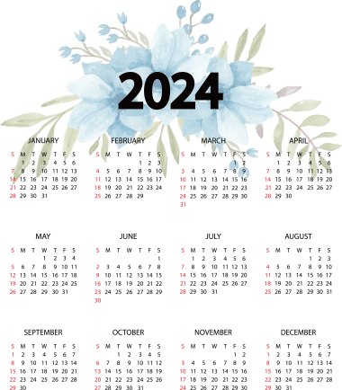 2024 calendar, png
