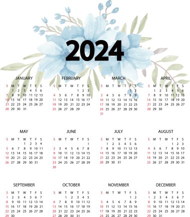 Calendario 2024, png