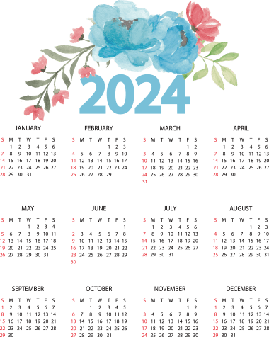 2024 calendar, png