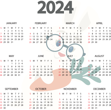 2024 calendar, png