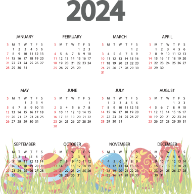 2024 calendar, png