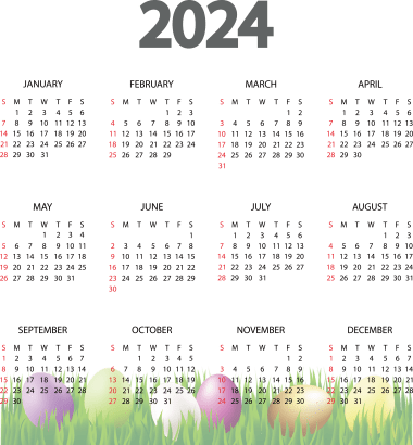 Calendrier 2024, png