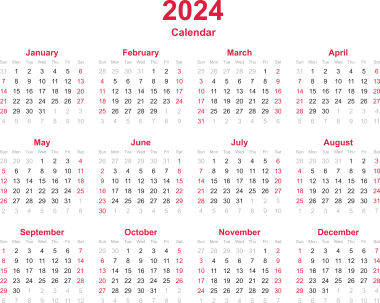 calendrier 2024, png