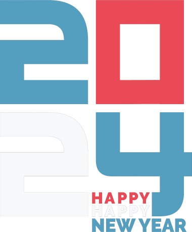 2024 happy new year text logo png