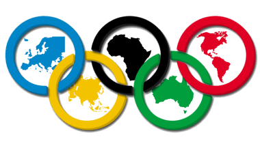 Jeux olympiques d'été QuestaGame Symboles olympiques Jeux olympiques d'été de 2024, anneaux olympiques, texte, marque déposée png