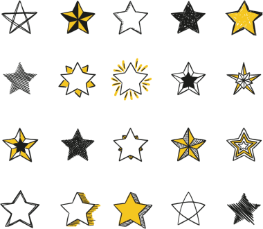 Descargar Iconos de estrellas en diferentes formas y colores.